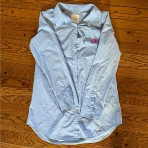 Gilly Hicks Long Sleep Shirt with pink embroidered logo